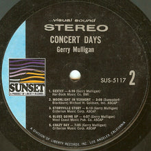 Load image into Gallery viewer, Gerry Mulligan : Concert Days (LP, Comp, Styrene, She)