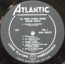 Charger l'image dans la galerie, LaVern Baker : Sings Bessie Smith (LP, Album, Mono)