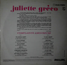 Load image into Gallery viewer, Juliette Gréco : Complainte Amoureuse (LP, Album)