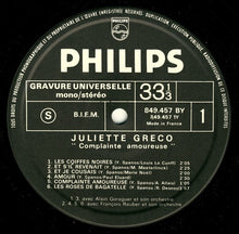 Load image into Gallery viewer, Juliette Gréco : Complainte Amoureuse (LP, Album)