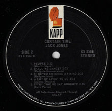 Load image into Gallery viewer, Jack Jones : Curtain Time (LP)