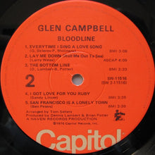 Load image into Gallery viewer, Glen Campbell : Bloodline (LP, Album, Win)