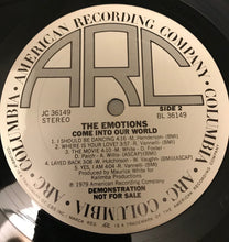 Laden Sie das Bild in den Galerie-Viewer, The Emotions : Come Into Our World (LP, Album, Promo)