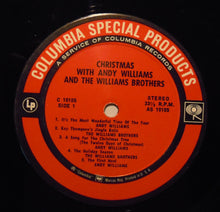 Load image into Gallery viewer, Andy Williams & The Williams Brothers (3) : Christmas With Andy Williams And The Williams Brothers (LP, Comp, Pit)