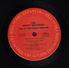 Load image into Gallery viewer, The Heath Bros.* : Live At The Public Theater (LP, Album, Ter)