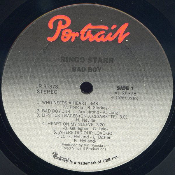 Buy Ringo Starr Bad Boy (LP, Album) Online for a great price Record