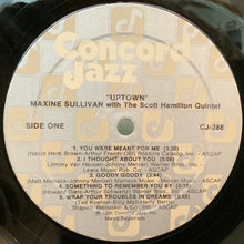 Charger l'image dans la galerie, Maxine Sullivan With The Scott Hamilton Quintet : Uptown (LP, Album)