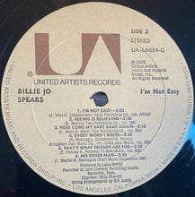 Laden Sie das Bild in den Galerie-Viewer, Billie Jo Spears : I'm Not Easy (LP, Album)