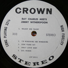 Load image into Gallery viewer, Ray Charles Meets Jimmy Witherspoon : Ray Charles Meets Jimmy Witherspoon (LP, Comp)