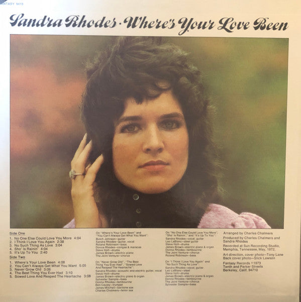 Sandra Rhodes - Where's Your Love Been - LP