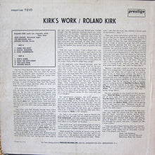 Load image into Gallery viewer, Roland Kirk With Jack McDuff* : Kirk's Work (LP, Album, Mono)