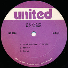 Load image into Gallery viewer, Bud Shank With Maynard Ferguson - Stu Williamson - Bob Enevoldson* : A Study Of Bud Shank (LP, Album, RE)