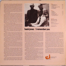 Laden Sie das Bild in den Galerie-Viewer, Hank Jones : I Remember You (LP, Album)