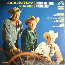 Load image into Gallery viewer, Sons Of The Pioneers* : Country Fare (LP, Album, Mono)