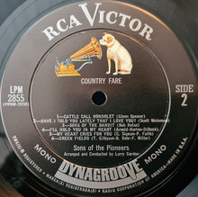 Load image into Gallery viewer, Sons Of The Pioneers* : Country Fare (LP, Album, Mono)