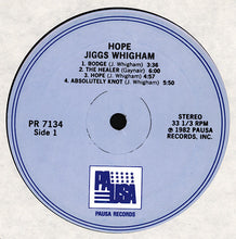 Laden Sie das Bild in den Galerie-Viewer, Jiggs Whigham : Hope (LP, Album, RE)