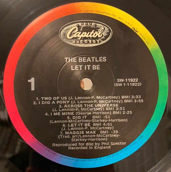 The Beatles Let It Be Vinyl Record Crossbody Purse