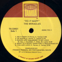 Load image into Gallery viewer, The Miracles : Do It Baby (LP, Album)