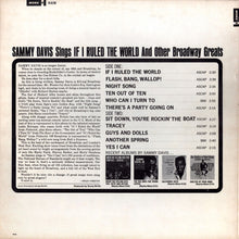 Laden Sie das Bild in den Galerie-Viewer, Sammy Davis Jr. : If I Ruled The World (And Other Broadway Greats) (LP, Album, Mono)