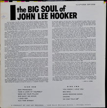 Load image into Gallery viewer, John Lee Hooker : The Big Soul Of John Lee Hooker (LP, Album, RE)