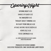 Load image into Gallery viewer, Kevin Eubanks : Opening Night (CD, Album)