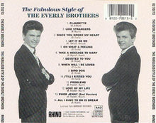 Load image into Gallery viewer, Everly Brothers : The Fabulous Style Of The Everly Brothers (CD, Comp)