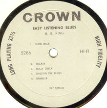 Load image into Gallery viewer, B. B. King* : Easy Listening Blues (LP, Album, Mono)