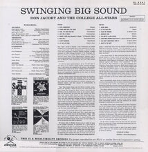 Load image into Gallery viewer, Don Jacoby And The College All-Stars : Swinging Big Sound (LP, Album, Mono)
