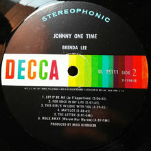 Load image into Gallery viewer, Brenda Lee : Johnny One Time (LP, Album, Glo)