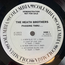 Load image into Gallery viewer, The Heath Bros.* : Passing Thru... (LP, Album, Promo)