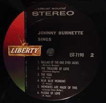 Laden Sie das Bild in den Galerie-Viewer, Johnny Burnette : Sings (LP, Album)