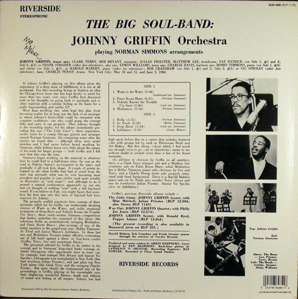 Johnny Griffin Orchestra* - The Big Soul-Band - LP