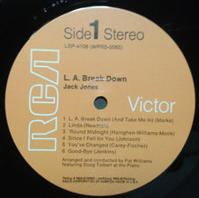 Laden Sie das Bild in den Galerie-Viewer, Jack Jones : L. A. Break Down (LP)