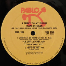 Load image into Gallery viewer, The Oscar Peterson Quartet : A Tribute To My Friends (LP, Album)