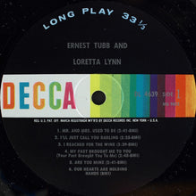 Laden Sie das Bild in den Galerie-Viewer, Ernest Tubb And Loretta Lynn : Mr. And Mrs. Used To Be (LP, Album, Mono, Glo)