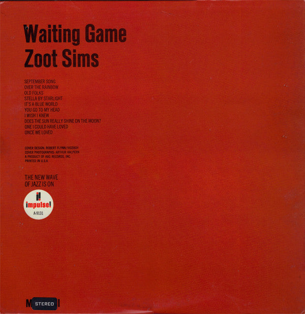 Zoot Sims - Waiting Game - LP