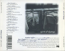 Load image into Gallery viewer, Martin Taylor : Spirit Of Django (CD, Album)