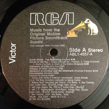 Laden Sie das Bild in den Galerie-Viewer, Ravi Shankar, George Fenton : Gandhi - Music From The Original Motion Picture Soundtrack (LP, Album, Gat)