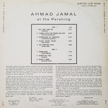 Laden Sie das Bild in den Galerie-Viewer, Ahmad Jamal Trio : Ahmad Jamal At The Pershing (LP, Album, Mono, Bla)