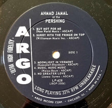 Laden Sie das Bild in den Galerie-Viewer, Ahmad Jamal Trio : Ahmad Jamal At The Pershing (LP, Album, Mono, Bla)