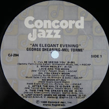 Load image into Gallery viewer, George Shearing • Mel Tormé : An Elegant Evening (LP, Album)