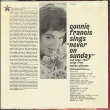 Load image into Gallery viewer, Connie Francis : Sings Never On Sunday And Other Title Songs From Motion Pictures (LP, Album)