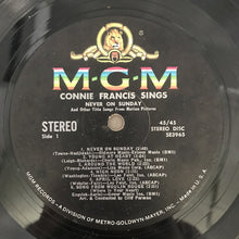 Load image into Gallery viewer, Connie Francis : Sings Never On Sunday And Other Title Songs From Motion Pictures (LP, Album)