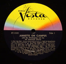 Load image into Gallery viewer, Annette (7) With The Wellingtons And The All American Chorus : Annette On Campus (LP, Album, Mono, Gat)