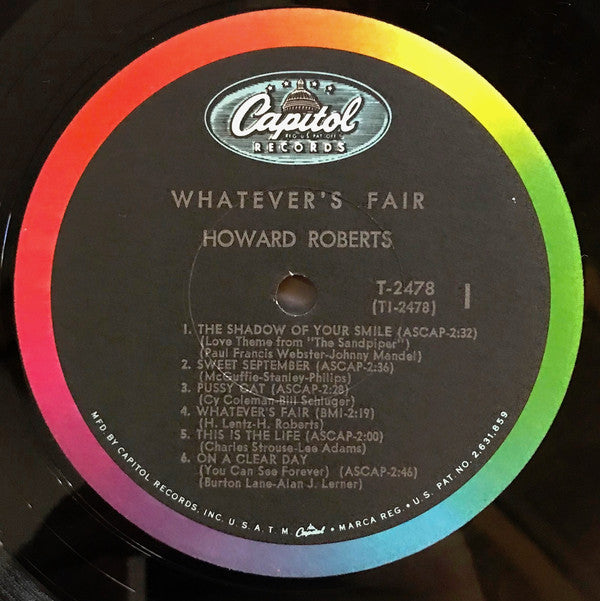 The Howard Roberts Quartet - Whatever's Fair - LP