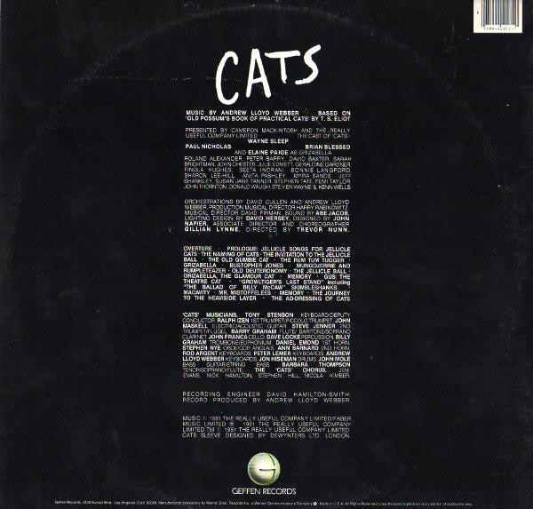 Buy Andrew Lloyd ber Cats Original London Cast Recording (2xLP, Album, Gat) Online for a