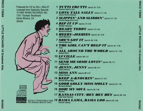 Little Richard - 18 Greatest Hits - CD