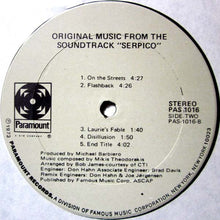 Load image into Gallery viewer, Mikis Theodorakis : Serpico (Original Music From The Soundtrack) (LP)