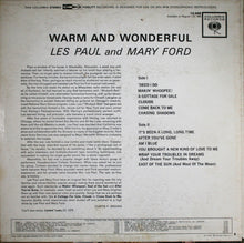Load image into Gallery viewer, Les Paul & Mary Ford : Warm And Wonderful (LP, Album)