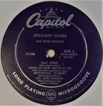Load image into Gallery viewer, The Four Knights : The Four Knights Sing Spotlight Songs (10", Mono)